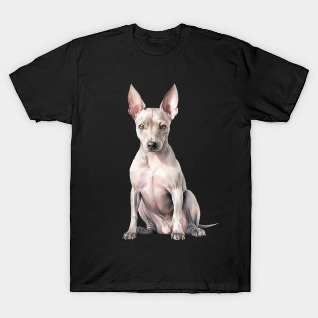 American Hairless Terrier T-Shirt by DavidBriotArt